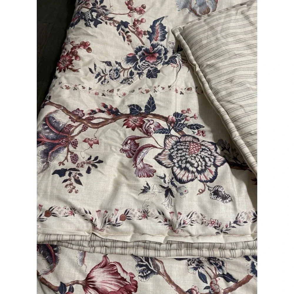 Lauren Ralph Lauren H1488 Floral Cotton Annalise Duvet Comforter Size Full Queen